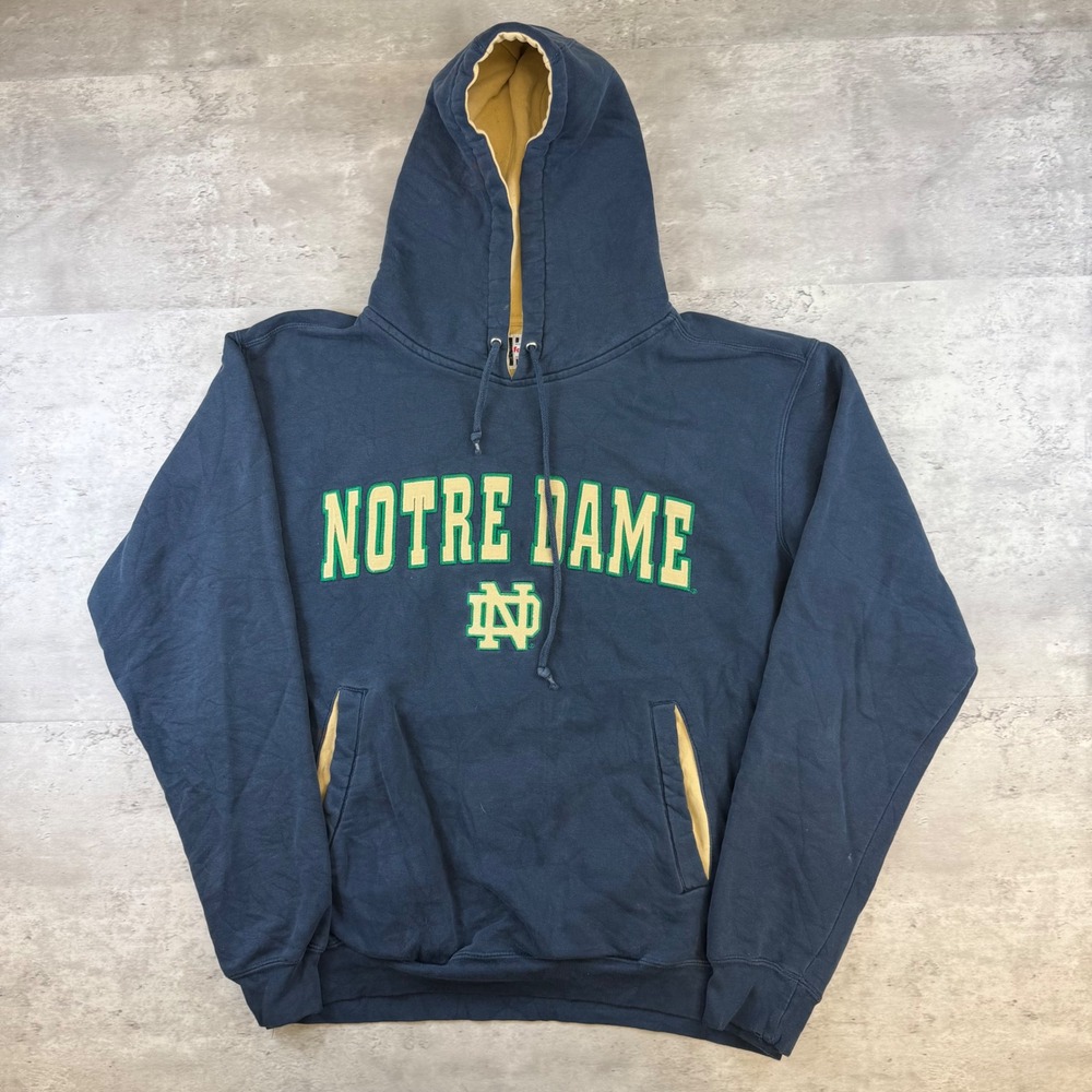 Notre Dame Fighting Irish Hoodie Navy Blue Foot Locker Team Edition Mens Medium